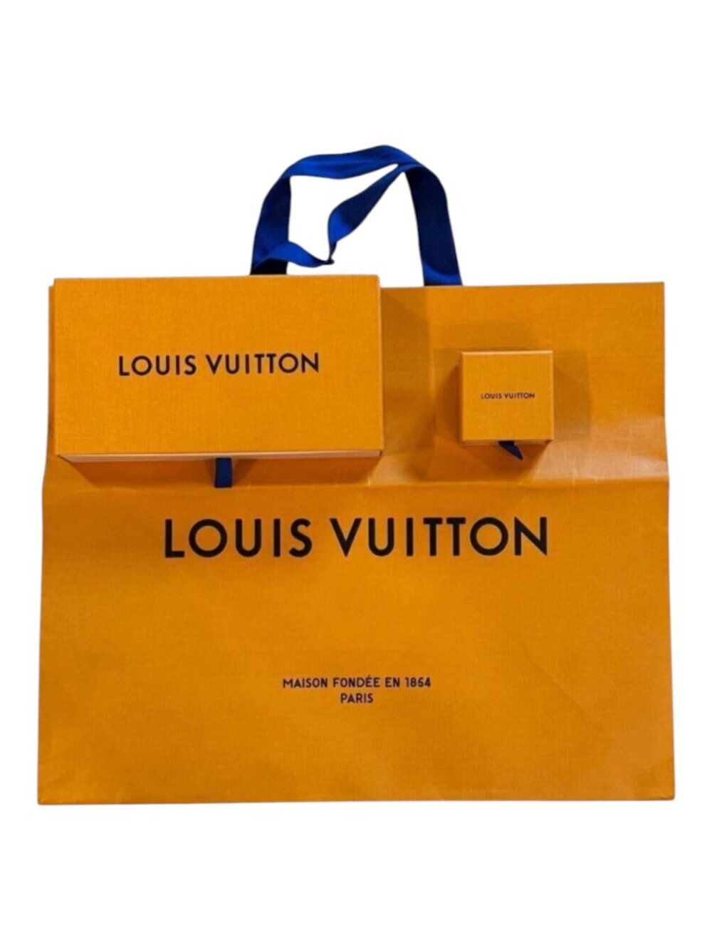 Louis Vuitton Box‎ And Bag Set Of 3 Wallet And Jewelry Box And Large Bag